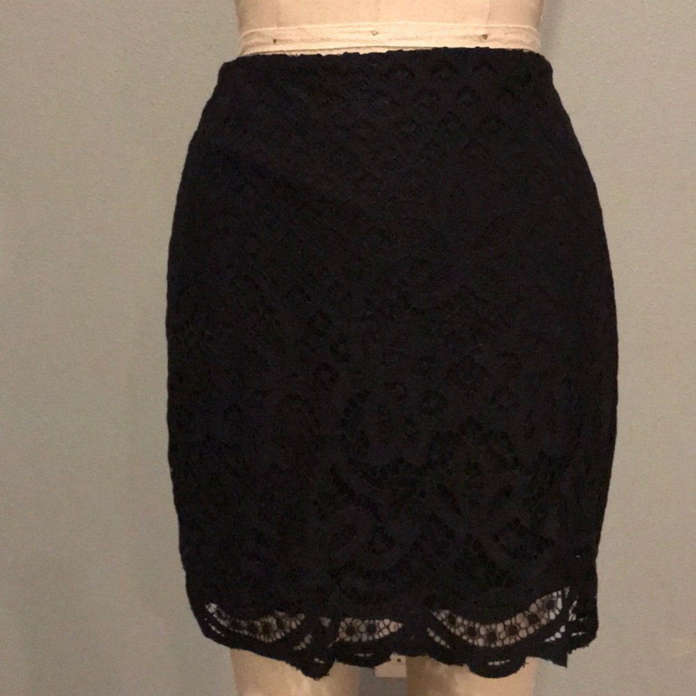 Free people lace mini skirt